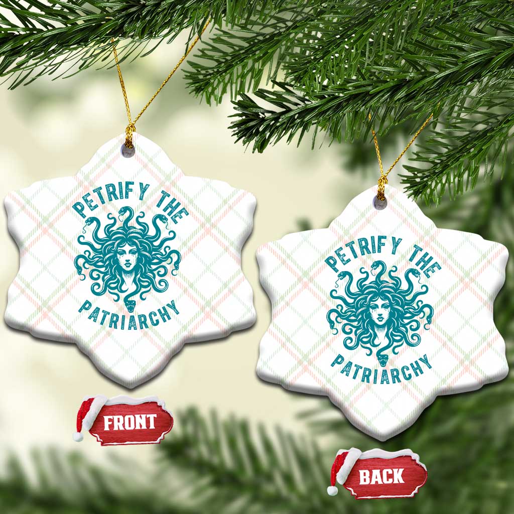 Sexual Assault Awareness Ceramic Ornament Petrify The Patriarchy Medusa Feminism