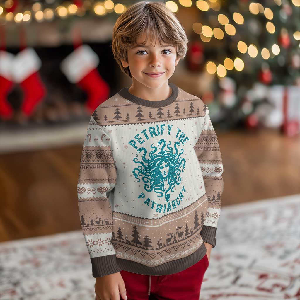 Sexual Assault Awareness Ugly Christmas Sweater Petrify The Patriarchy Medusa Feminism