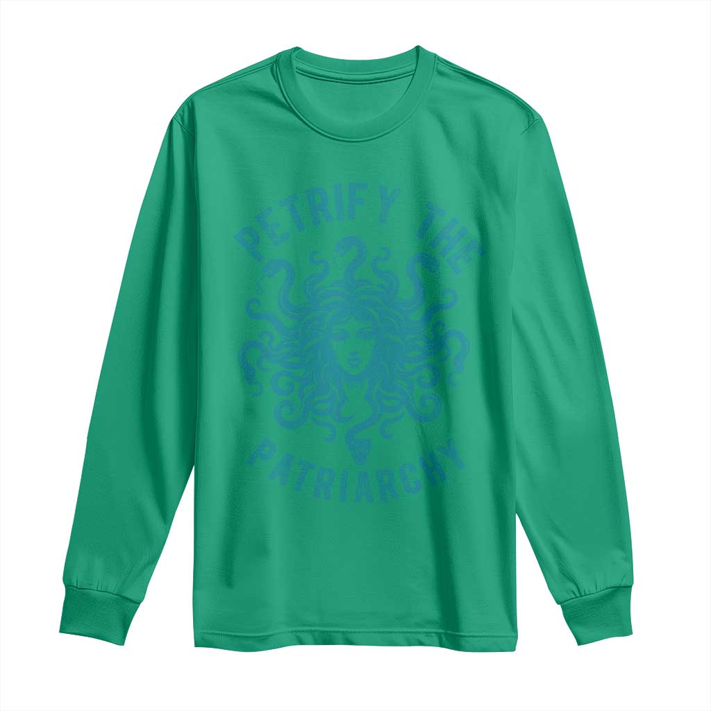 Sexual Assault Awareness Long Sleeve Shirt Petrify The Patriarchy Medusa Feminism