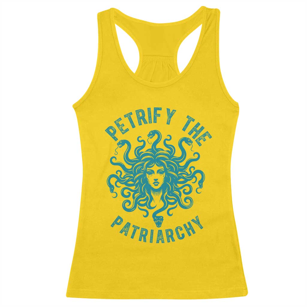 Sexual Assault Awareness Racerback Tank Top Petrify The Patriarchy Medusa Feminism