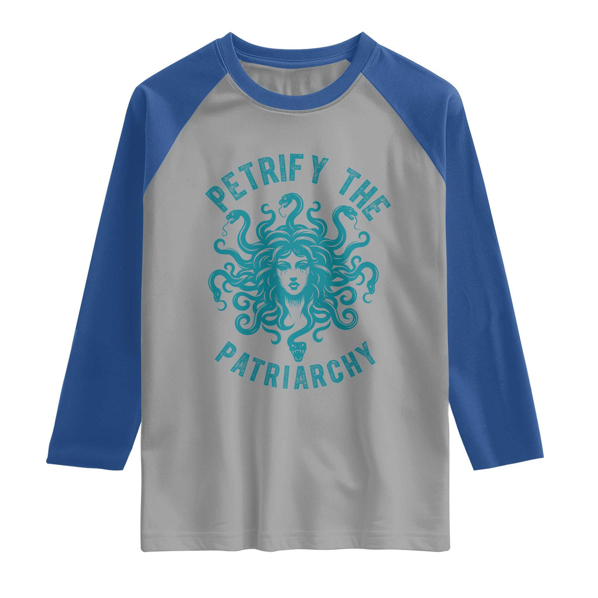 Sexual Assault Awareness Raglan Shirt Petrify The Patriarchy Medusa Feminism