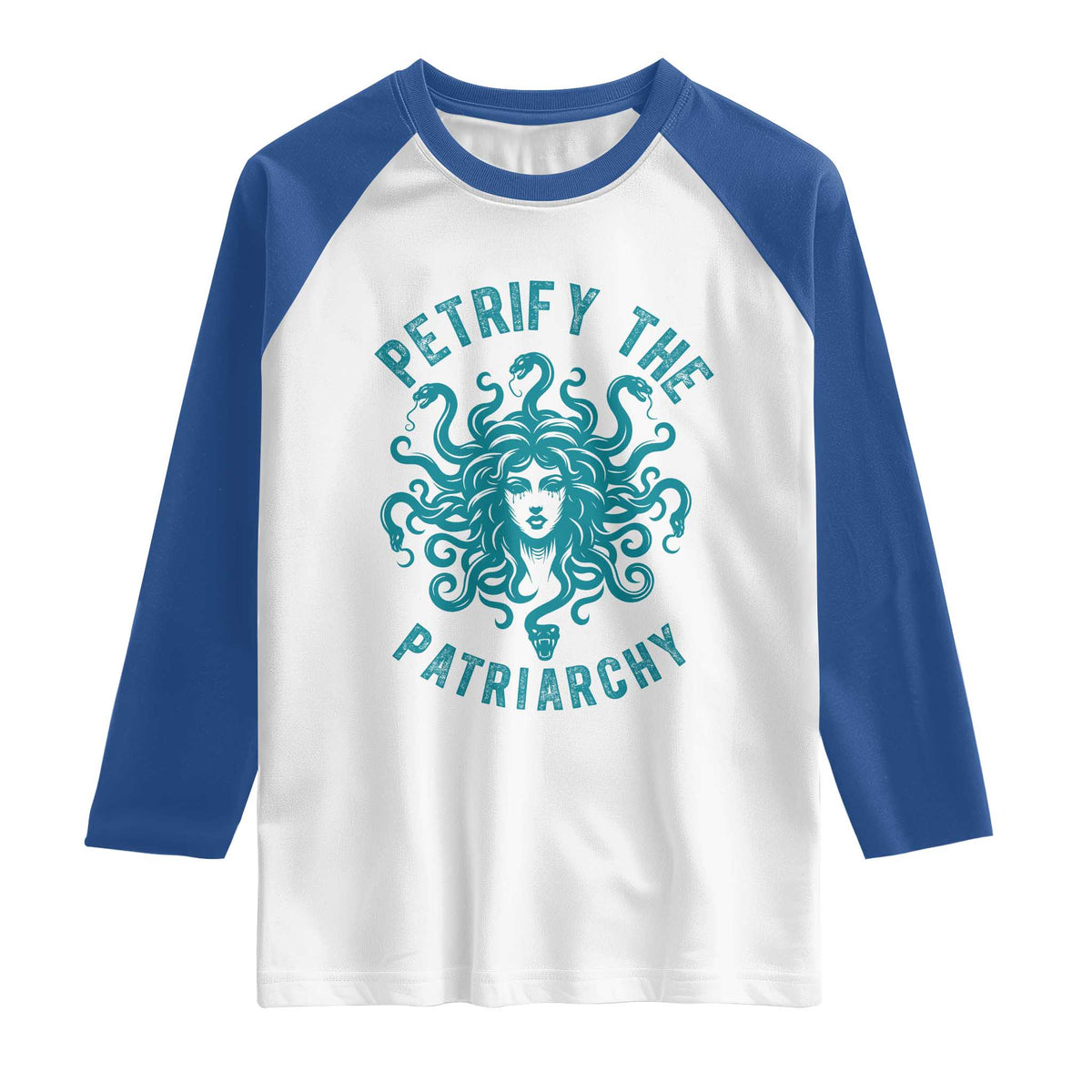 Sexual Assault Awareness Raglan Shirt Petrify The Patriarchy Medusa Feminism