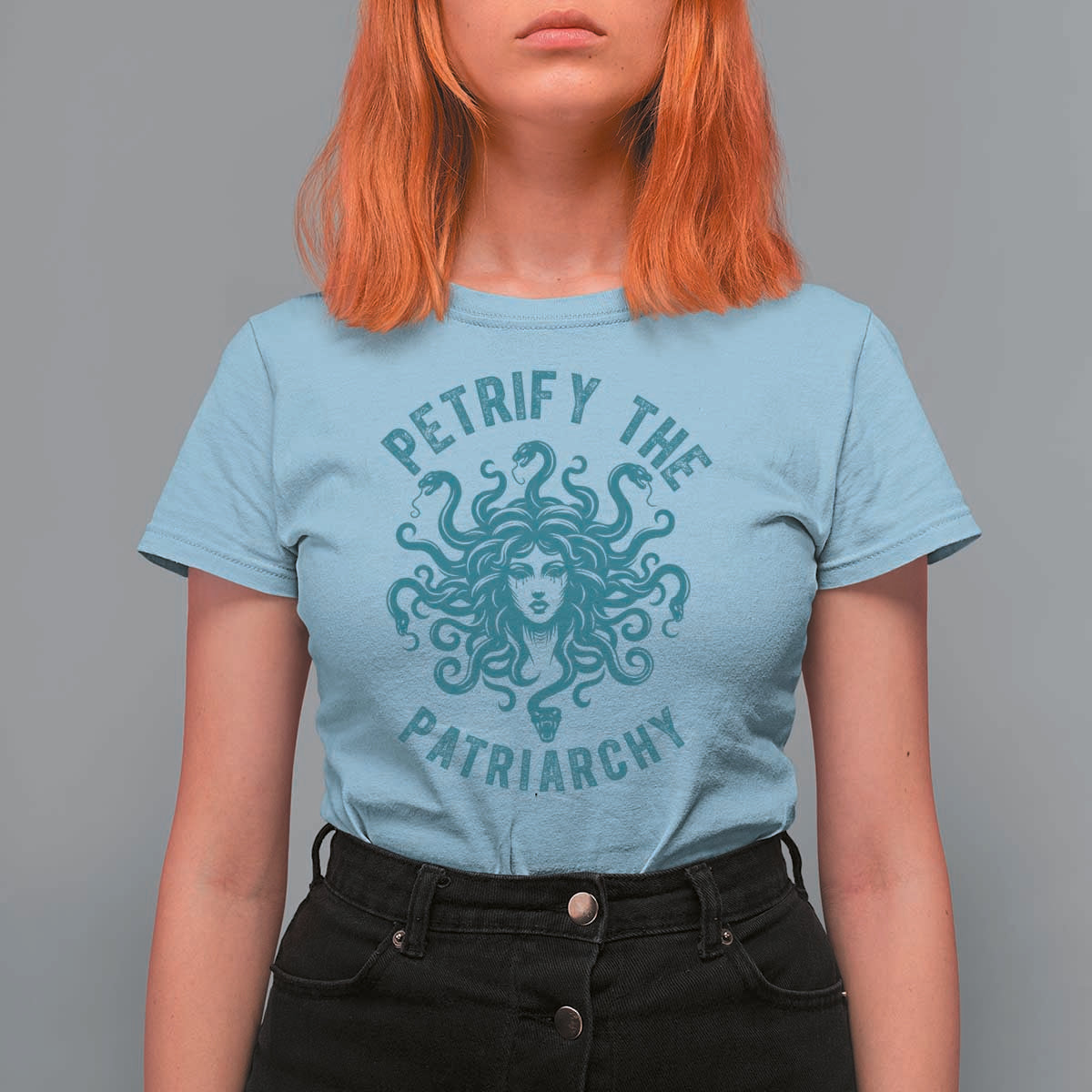 Sexual Assault Awareness T Shirt For Women Petrify The Patriarchy Medusa Feminism