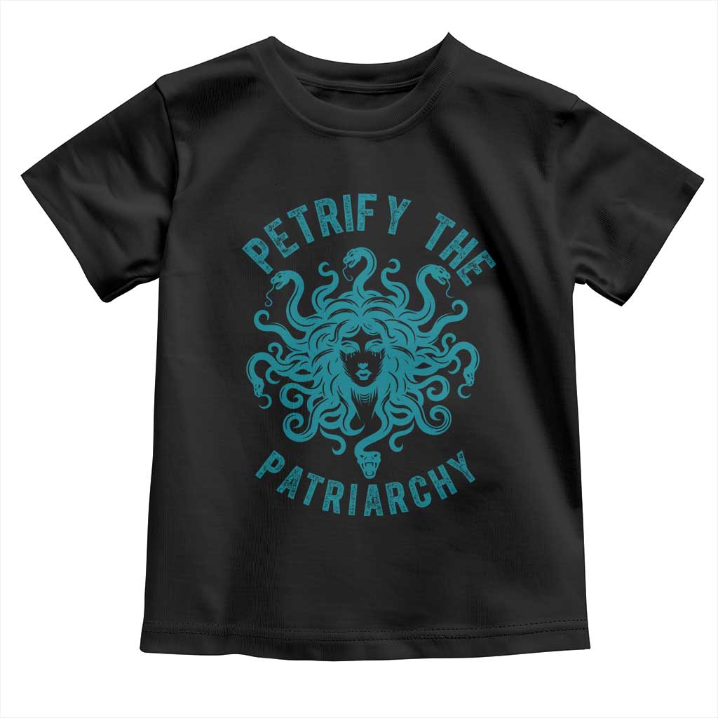 Sexual Assault Awareness Toddler T Shirt Petrify The Patriarchy Medusa Feminism
