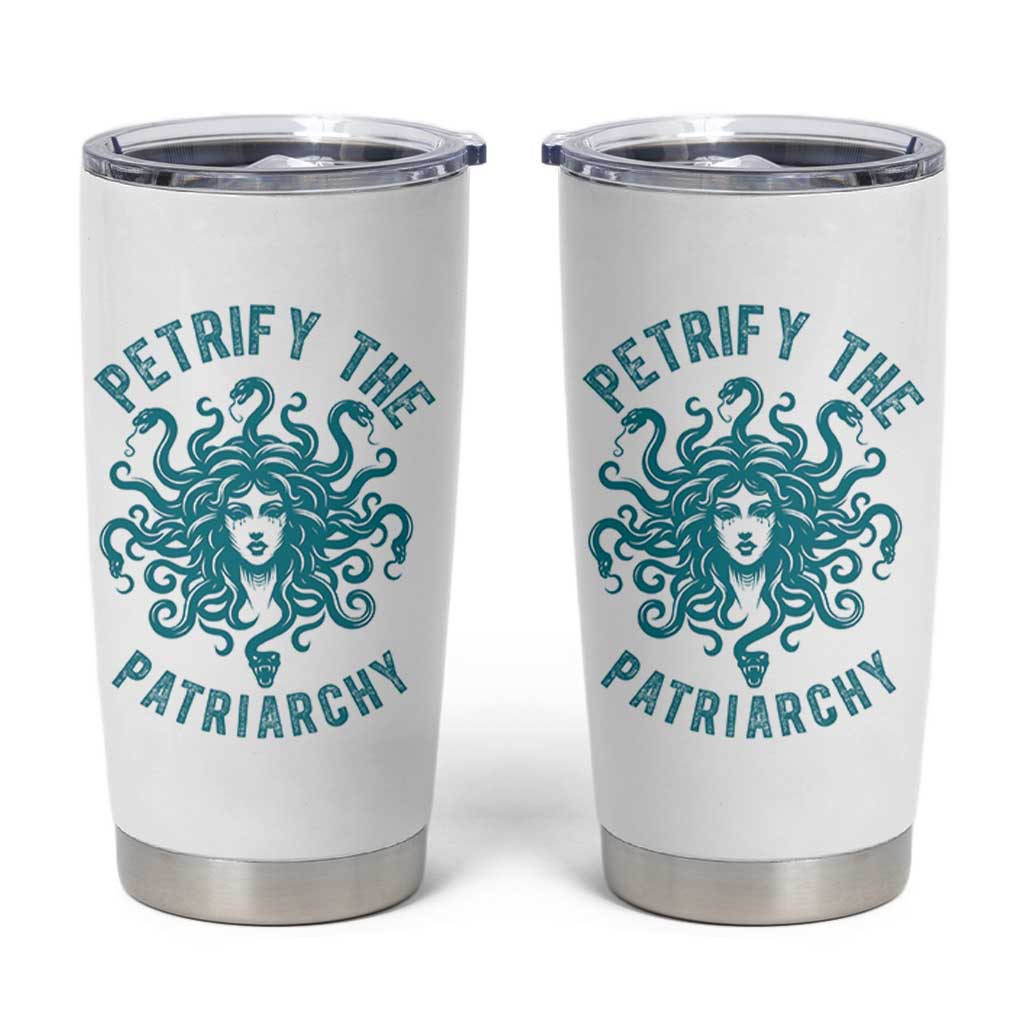 Sexual Assault Awareness Tumbler Cup Petrify The Patriarchy Medusa Feminism