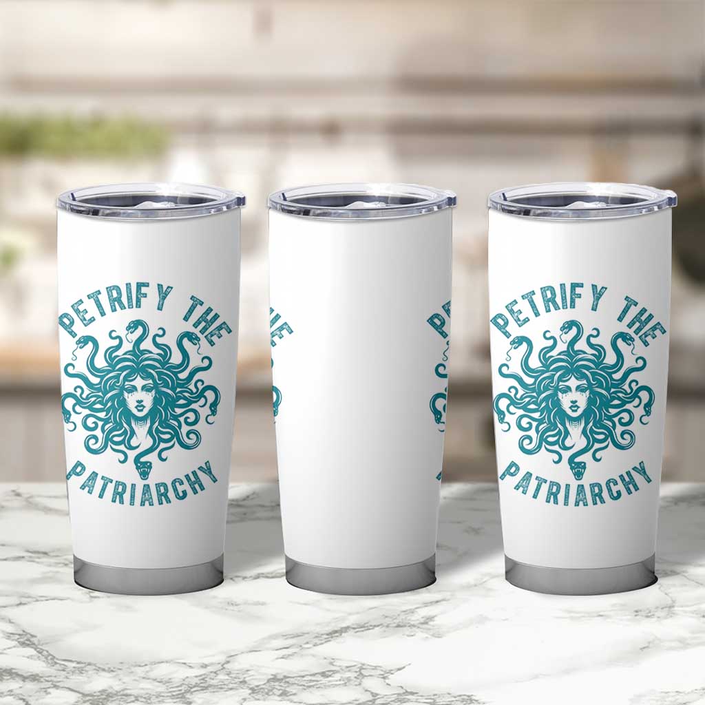 Sexual Assault Awareness Tumbler Cup Petrify The Patriarchy Medusa Feminism