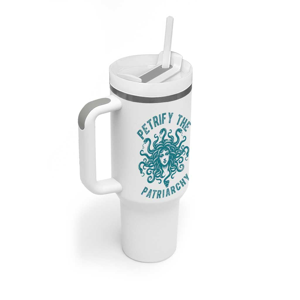 Sexual Assault Awareness Tumbler With Handle Petrify The Patriarchy Medusa Feminism