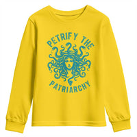 Sexual Assault Awareness Youth Sweatshirt Petrify The Patriarchy Medusa Feminism