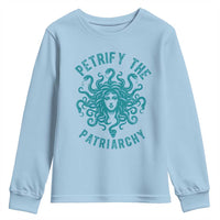 Sexual Assault Awareness Youth Sweatshirt Petrify The Patriarchy Medusa Feminism