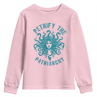 Sexual Assault Awareness Youth Sweatshirt Petrify The Patriarchy Medusa Feminism