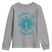 Sexual Assault Awareness Youth Sweatshirt Petrify The Patriarchy Medusa Feminism