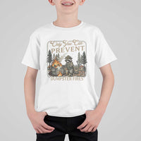 Only You Can Prevent Dumpster Fires T Shirt For Kid Funny Raccoon Mental Health Meme
