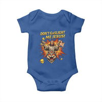 Don't Gaslight Me Jesus Baby Onesie Princess Donut and Mongo Sci-fi Meme