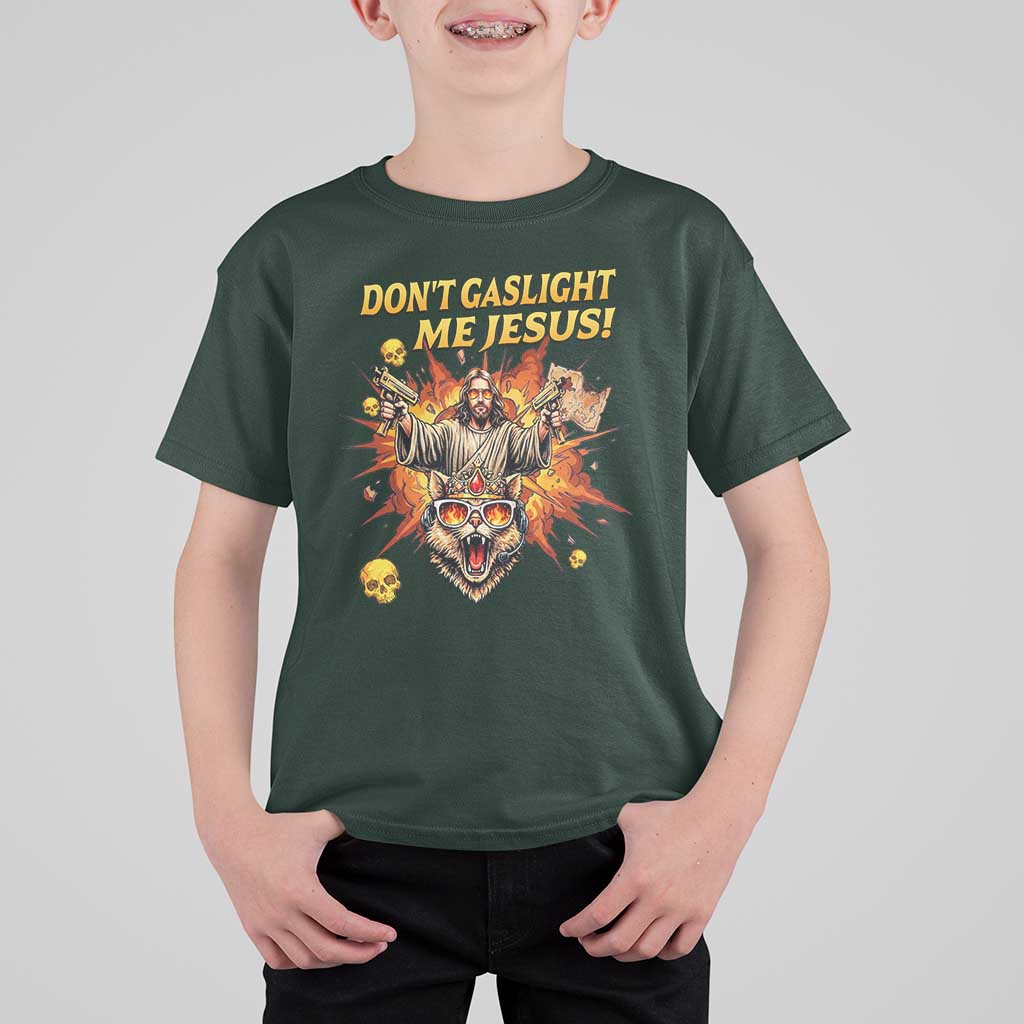 Don't Gaslight Me Jesus T Shirt For Kid Funny Princess Cat Sci-Fi Book Lover