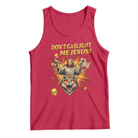 Don't Gaslight Me Jesus Tank Top Funny Princess Cat Sci-Fi Book Lover