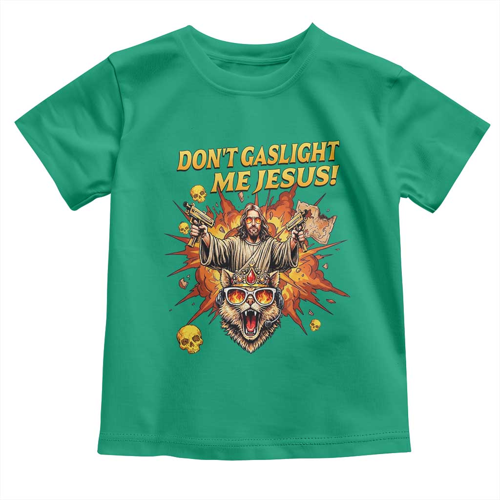 Don't Gaslight Me Jesus Toddler T Shirt Princess Donut and Mongo Sci-fi Meme