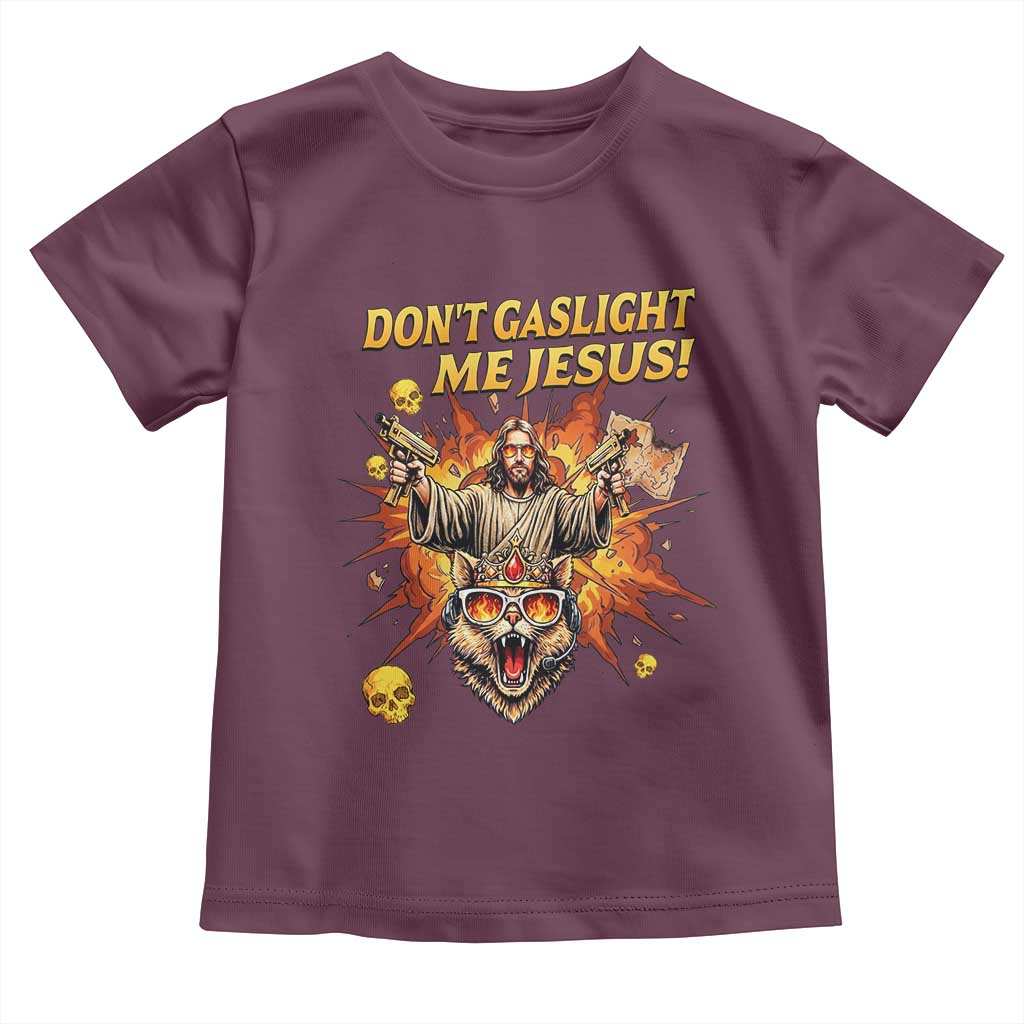 Don't Gaslight Me Jesus Toddler T Shirt Princess Donut and Mongo Sci-fi Meme