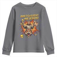 Don't Gaslight Me Jesus Youth Sweatshirt Princess Donut and Mongo Sci-fi Meme