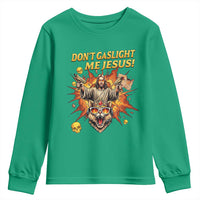 Don't Gaslight Me Jesus Youth Sweatshirt Princess Donut and Mongo Sci-fi Meme