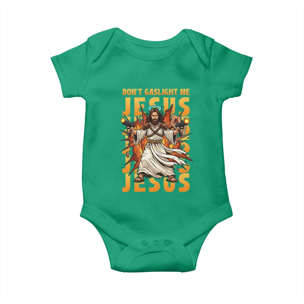 Don't Gaslight Me Jesus Baby Onesie Funny Princess Donut Cat Christian Meme