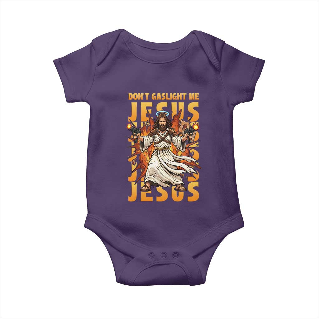 Don't Gaslight Me Jesus Baby Onesie Funny Princess Donut Cat Christian Meme