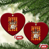 Don't Gaslight Me Jesus Ceramic Ornament Funny Princess Cat Christian Meme