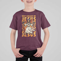 Don't Gaslight Me Jesus T Shirt For Kid Funny Princess Cat Christian Meme