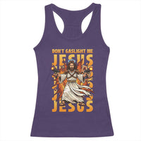 Don't Gaslight Me Jesus Racerback Tank Top Funny Princess Donut Cat Christian Meme