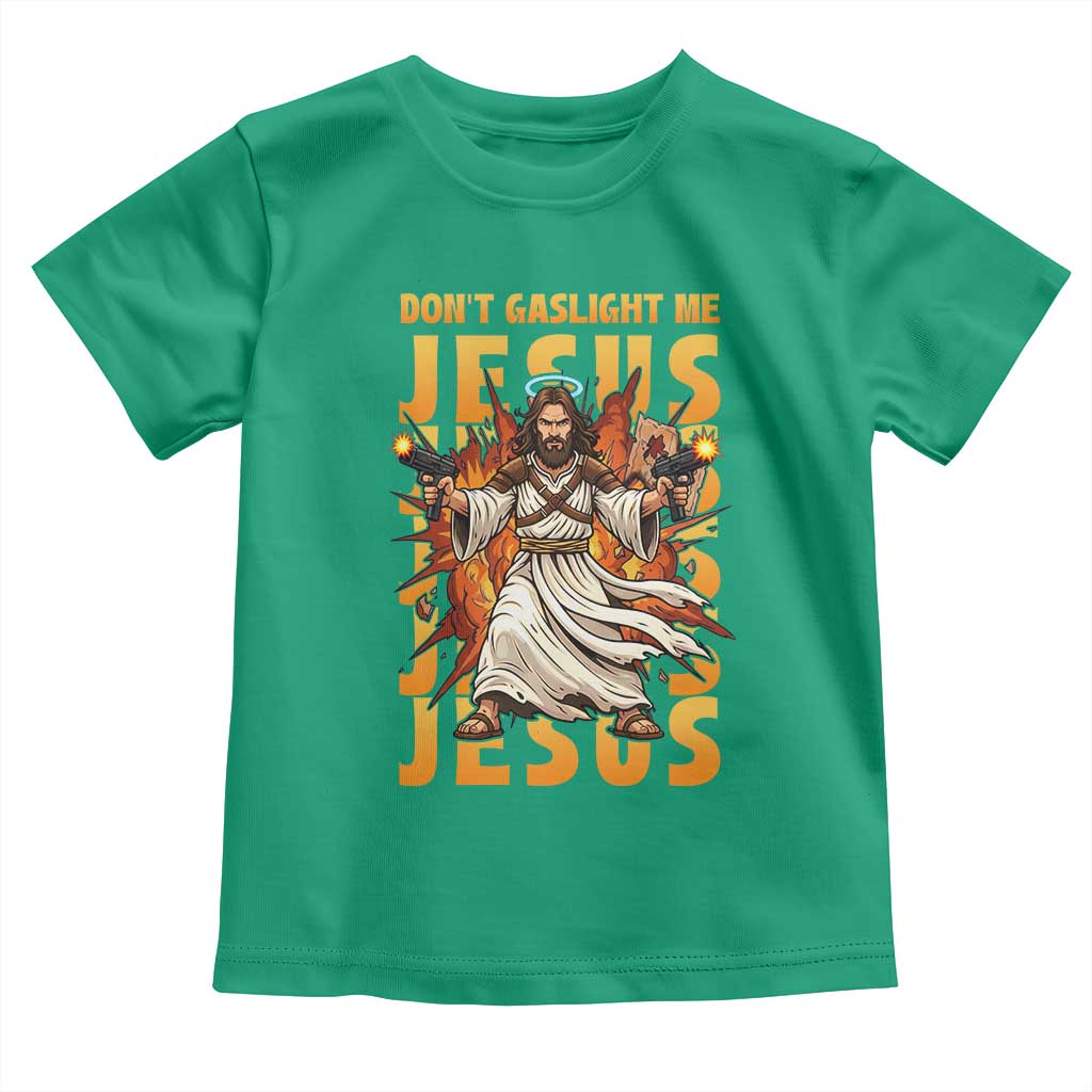 Don't Gaslight Me Jesus Toddler T Shirt Funny Princess Donut Cat Christian Meme