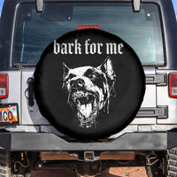 Bark For Me Spare Tire Cover Gothic Dog Graphic