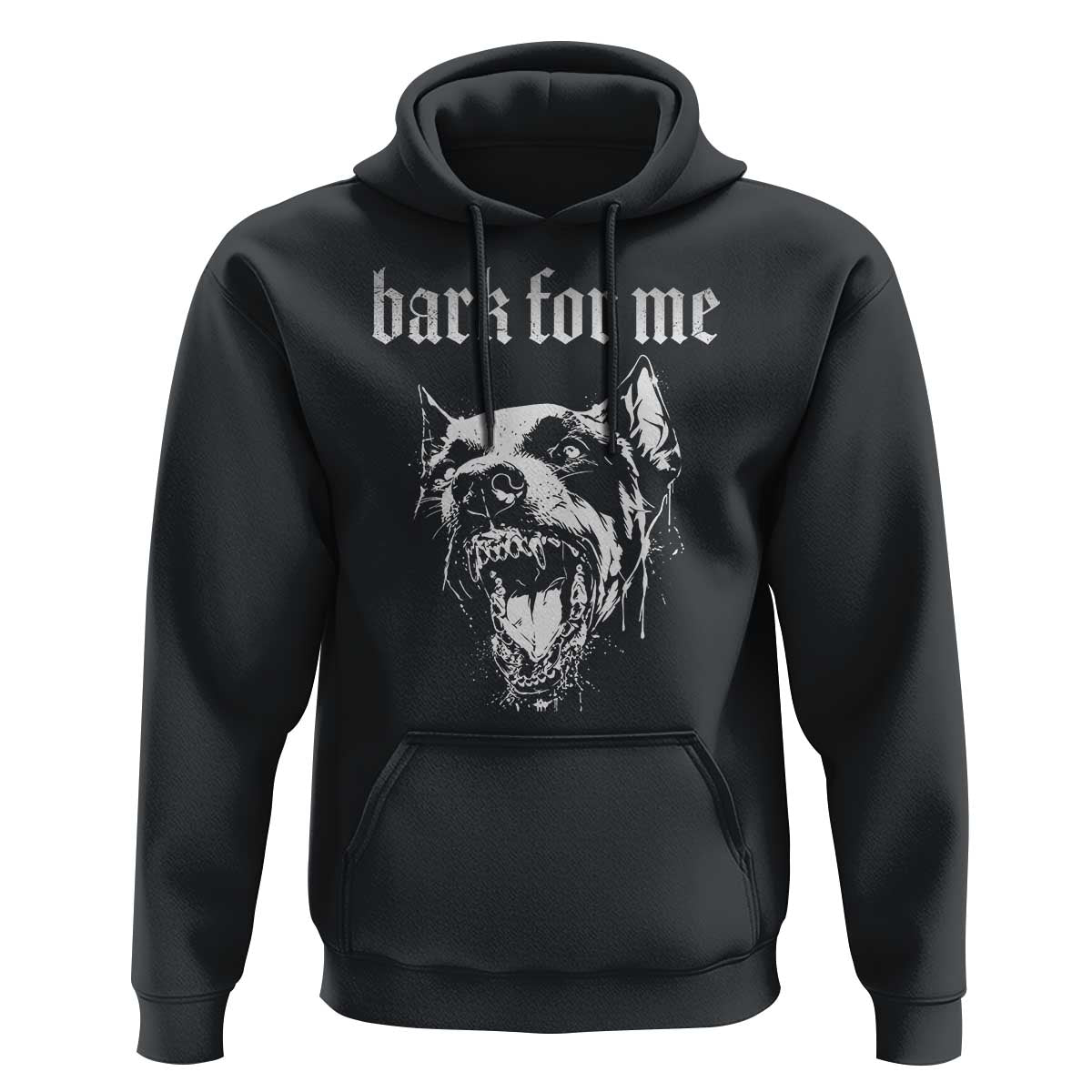 Bark For Me Hoodie Gothic Dog Graphic