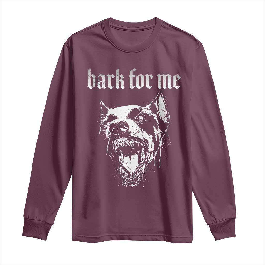 Bark For Me Long Sleeve Shirt Gothic Dog Graphic
