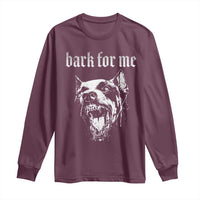 Bark For Me Long Sleeve Shirt Gothic Dog Graphic