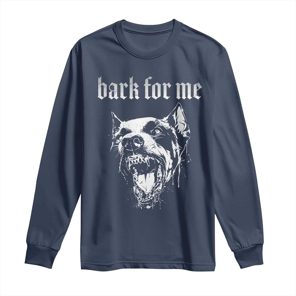 Bark For Me Long Sleeve Shirt Gothic Dog Graphic