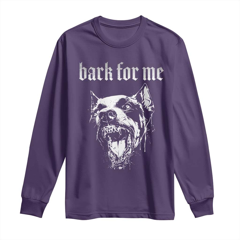 Bark For Me Long Sleeve Shirt Gothic Dog Graphic