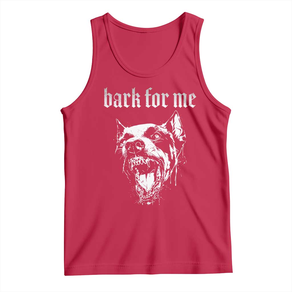 Bark For Me Tank Top Gothic Dog Graphic