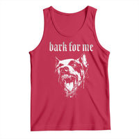 Bark For Me Tank Top Gothic Dog Graphic