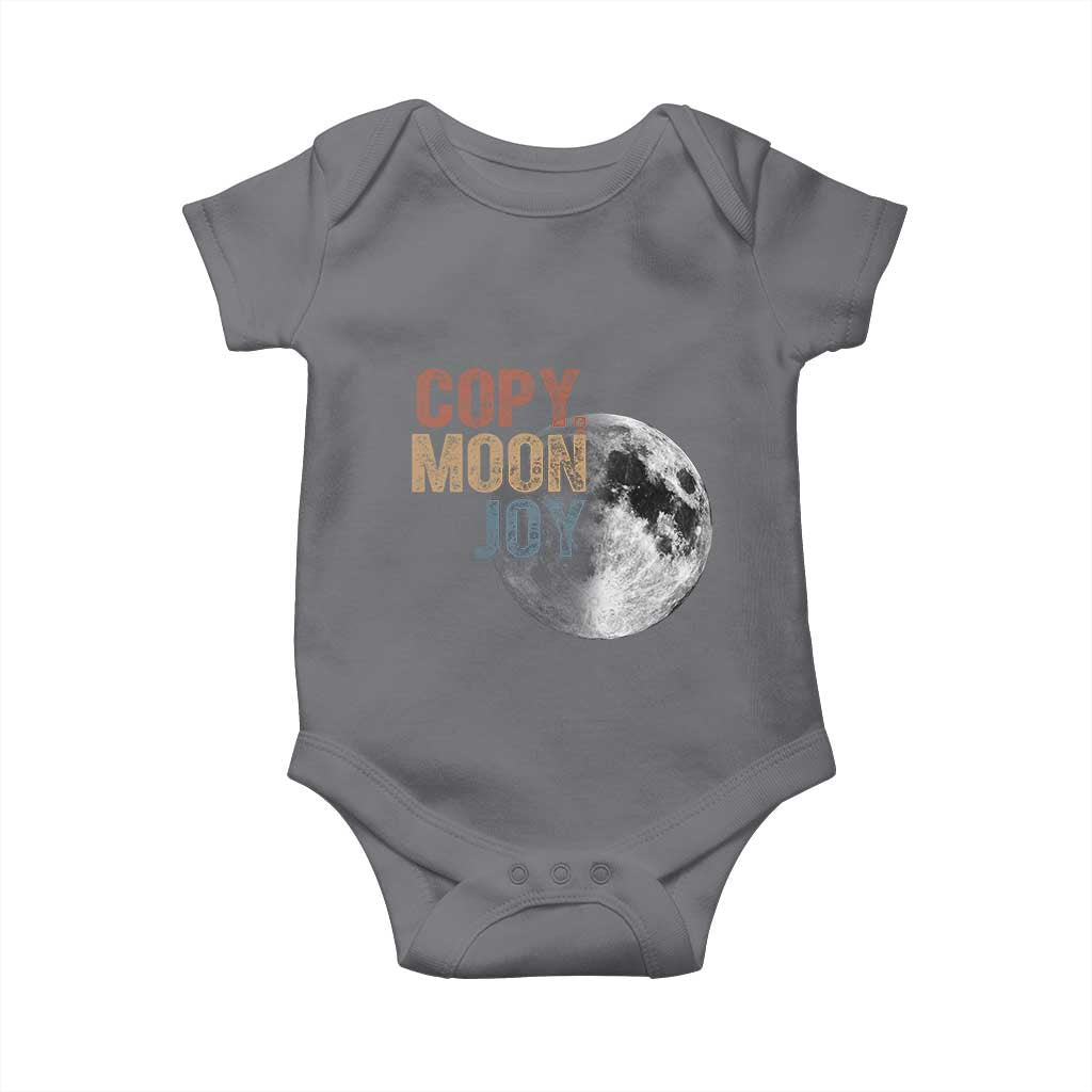 Copy Moon Joy Baby Onesie Funny Lunar Quote Graphic