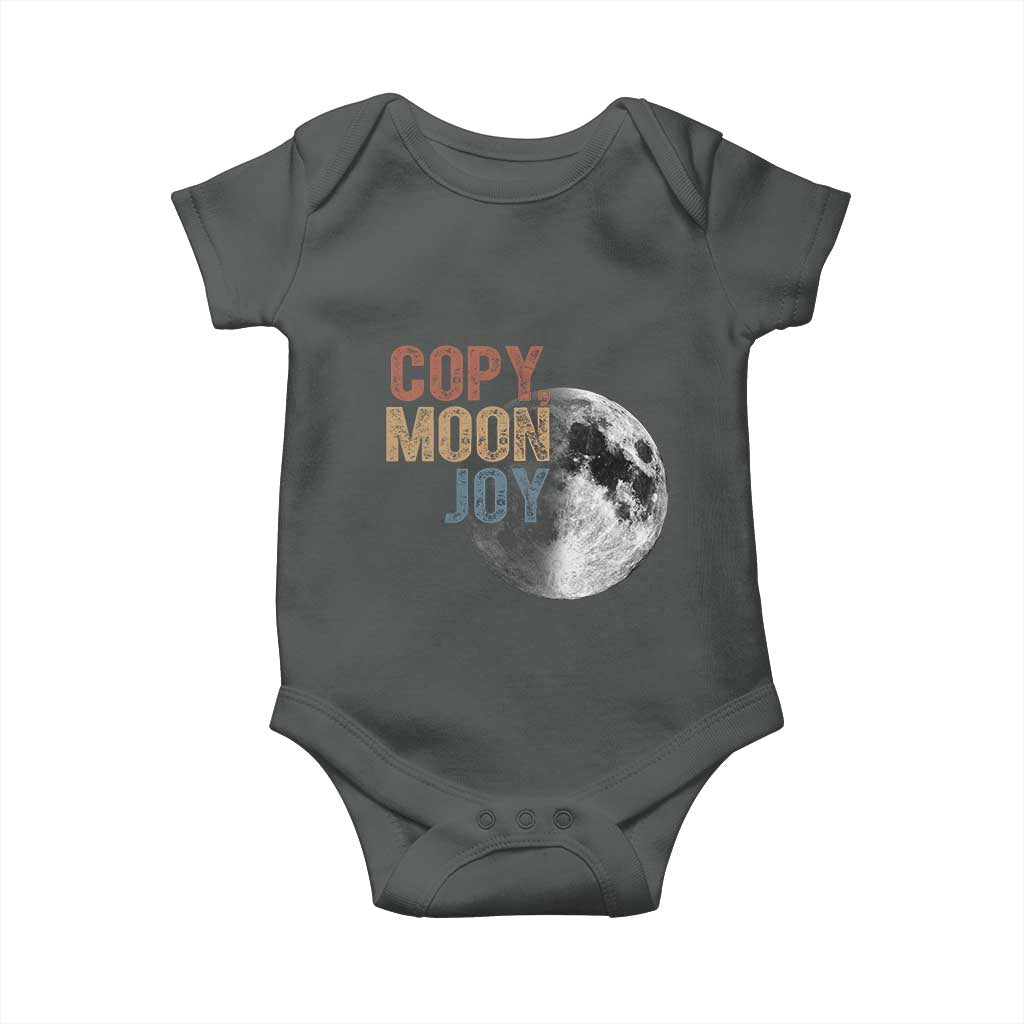 Copy Moon Joy Baby Onesie Funny Lunar Quote Graphic