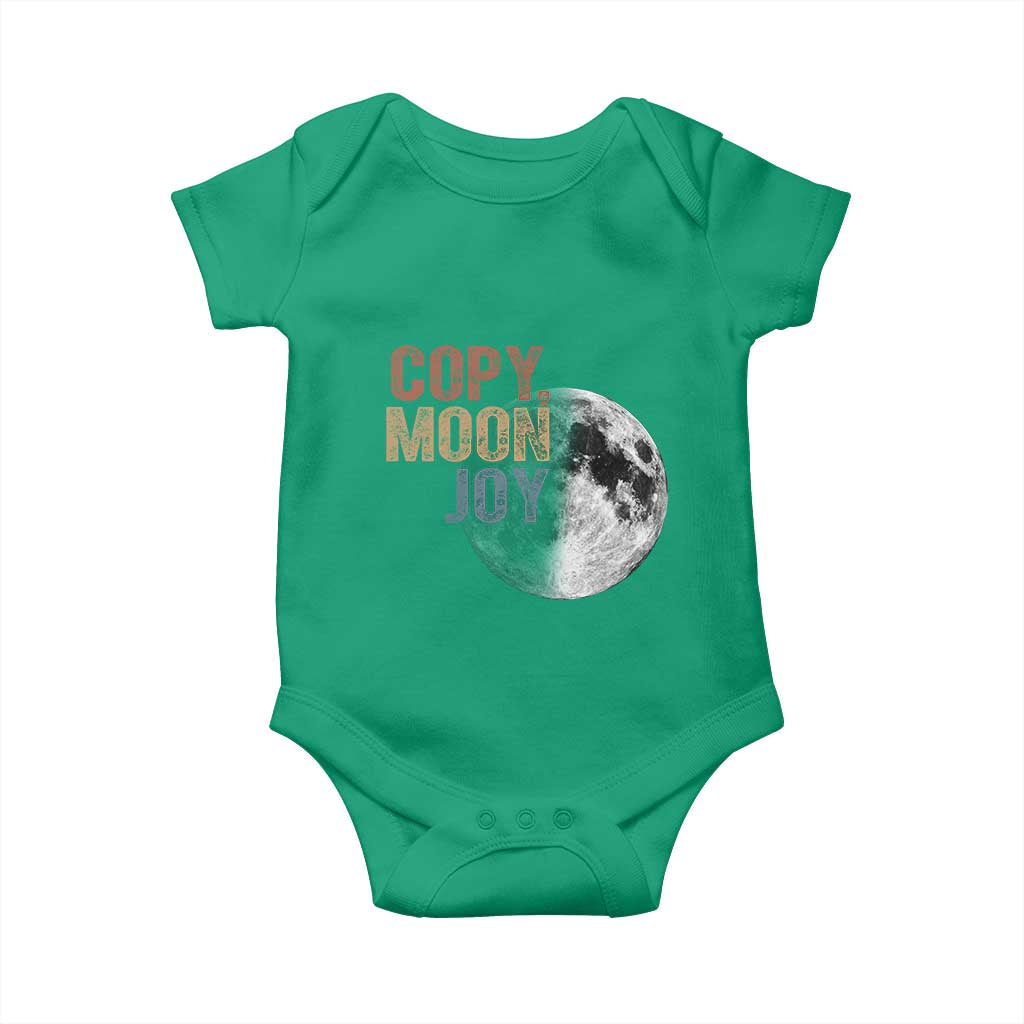 Copy Moon Joy Baby Onesie Funny Lunar Quote Graphic