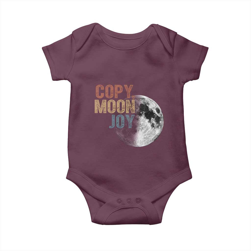 Copy Moon Joy Baby Onesie Funny Lunar Quote Graphic