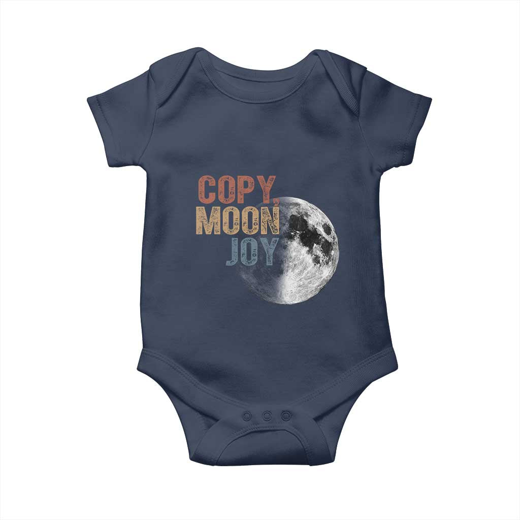 Copy Moon Joy Baby Onesie Funny Lunar Quote Graphic