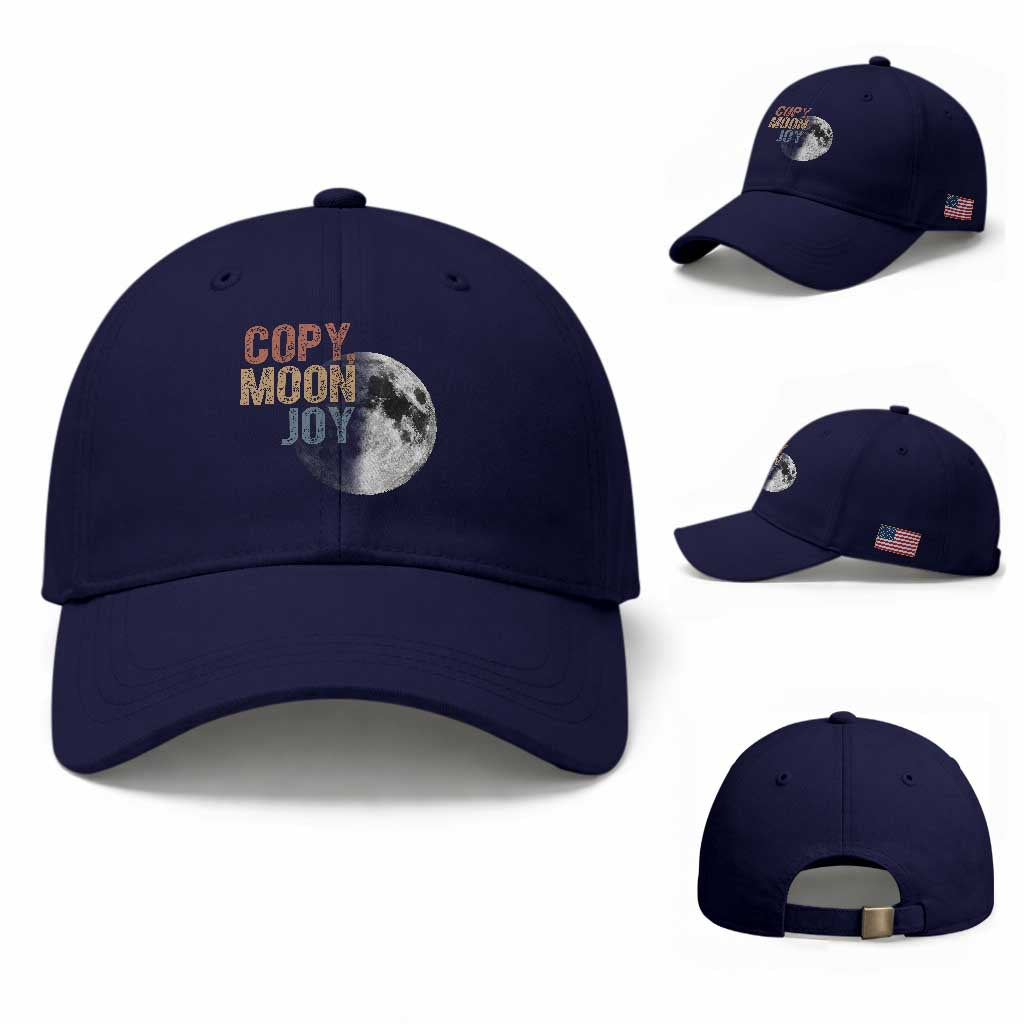 Copy Moon Joy Baseball Cap Funny Lunar Quote Graphic