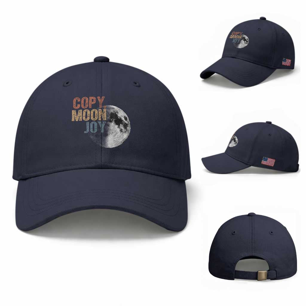 Copy Moon Joy Baseball Cap Funny Lunar Quote Graphic