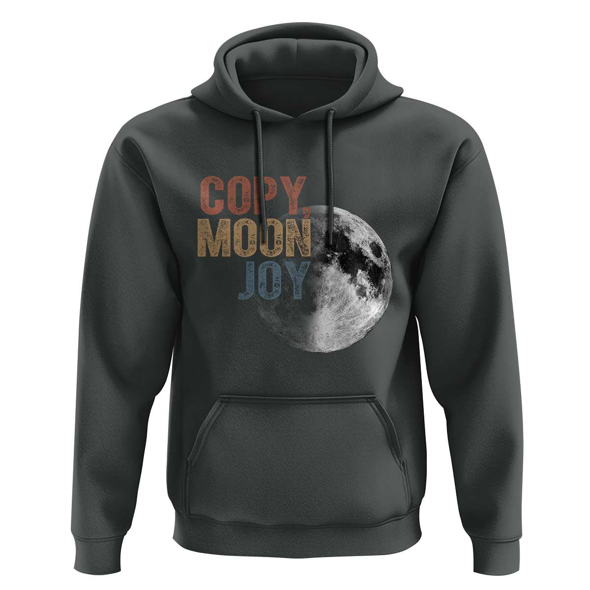 Copy Moon Joy Hoodie Funny Lunar Quote Graphic