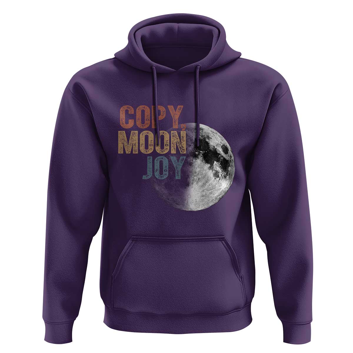 Copy Moon Joy Hoodie Funny Lunar Quote Graphic