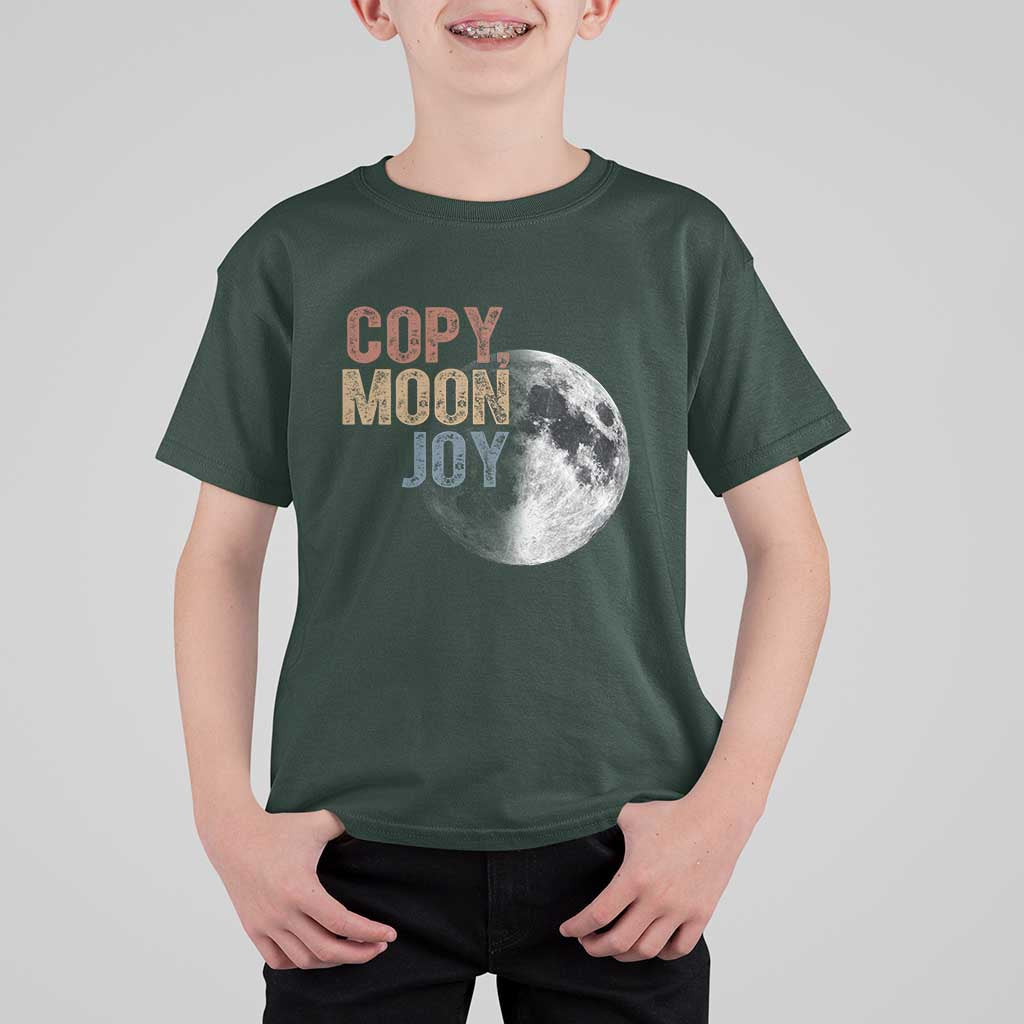 Copy Moon Joy T Shirt For Kid Funny Lunar Quote Graphic