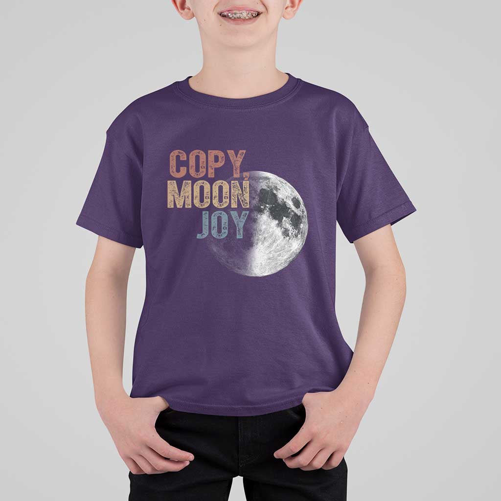 Copy Moon Joy T Shirt For Kid Funny Lunar Quote Graphic