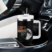 Copy Moon Joy Tumbler With Handle Funny Lunar Quote Graphic