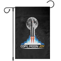 Copy Moon Joy Garden Flag Rocket Launch Full Moon